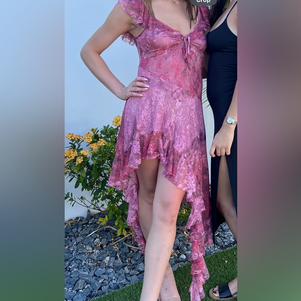 Urban Outfitters Mauve Lace Detail Dress